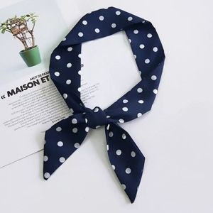 Silky Retro Pinup Scarf For Head Neck Bag